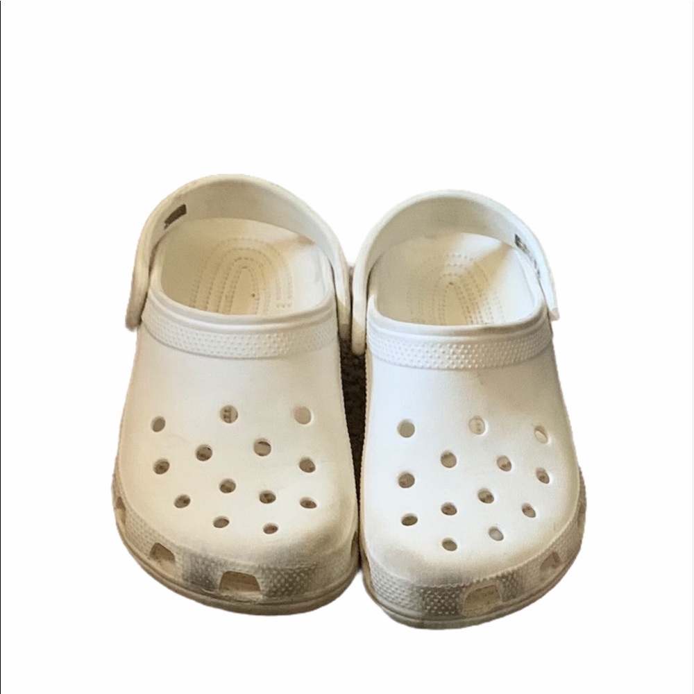 Kids white crocs size 3